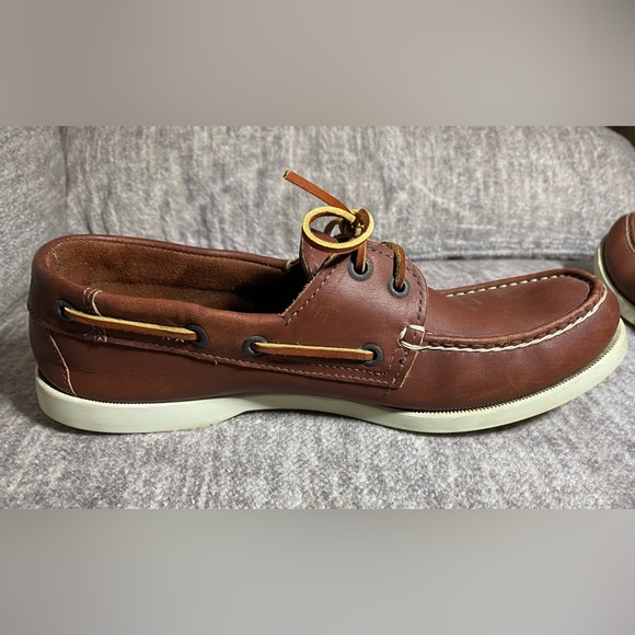 Levi’s brown leather men’s shoes, size 7.5M - Picture 4 of 10